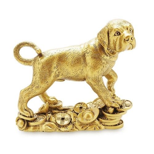 Tượng chó bằng vàng - Biểu tượng tài lộc cho người tuổi Tuất