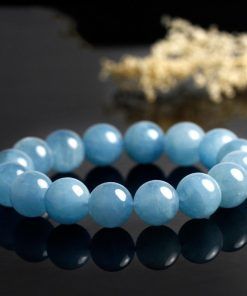 Alternative view of Vòng đá Aquamarine 8 ly 10 ly 12 ly tự nhiên - Natural Aquamarine