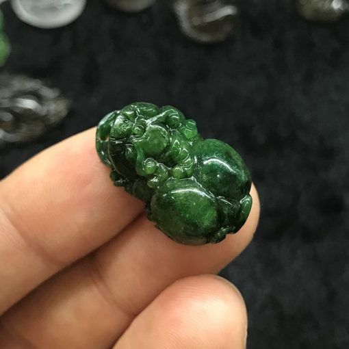 Tỳ hưu đá cẩm thạch (Jadeite) tự nhiên - Mệnh Hỏa & Mệnh Mộc
