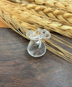 Túi tiền đá Thạch anh trắng (Clear Quartz)- Thu hút tiền tài