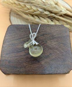 Alternative view of Túi tiền đá Thạch anh vàng (Citrine) tự nhiên - Thu hút tiền tài